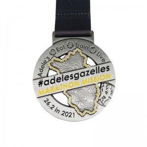 Medallas personalizadas Aceleran medallas Medallas de metal personalizado Aleación de zinc