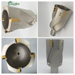 Chuanrun CNC Alta velocidad Carbide WC Core U-Drill WCMT Insertar Machine Taladro para inserto de herramienta indexable