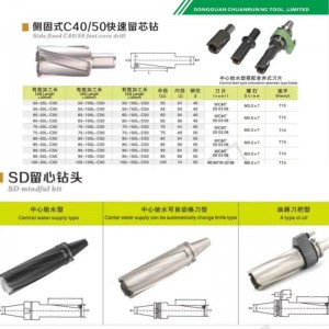 Chuanrun CNC Alta velocidad Carbide WC Core U-Drill WCMT Insertar Machine Taladro para inserto de herramienta indexable