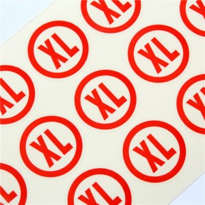 Pegatina de alta calidad connúmero, etiqueta de diseño personalizable, etiqueta portátil y flexible