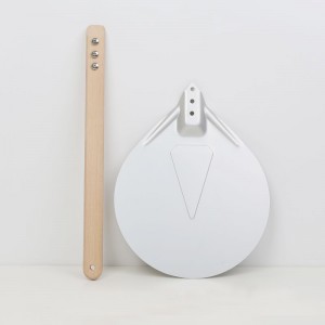 Mango de madera de 7 pulgadas de pizza de aluminio Peel Turner Turner Pizza Spatula Pizza Accesorios para horno