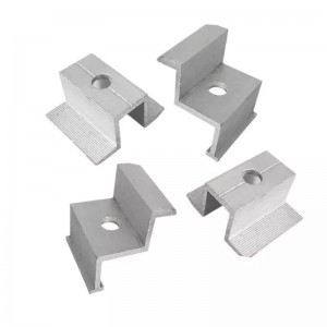 Panel solar módulo fotovoltaico Accesorios de soporte Bloque de presión lateral Bloque de presión media galvanizada