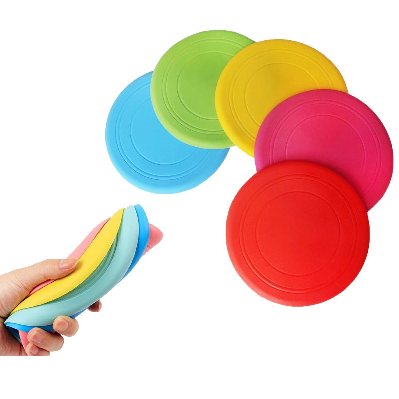 Disc de perro Silicone Puppy Flyer juguete Strising Dog Saucer flotante reaccionando juguetes interactivos de entrenamiento más rápido para pequeños perros para perros medianos juguetes deportivos al aire libre