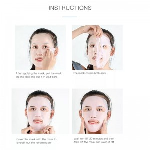 Cubierta de máscara de máscara de silicona reutilizable Máscara de piel de silicona Hidratante Hidratante Facial Silicona Máscara Anti-Evaporación Herramientas de cuidado facial