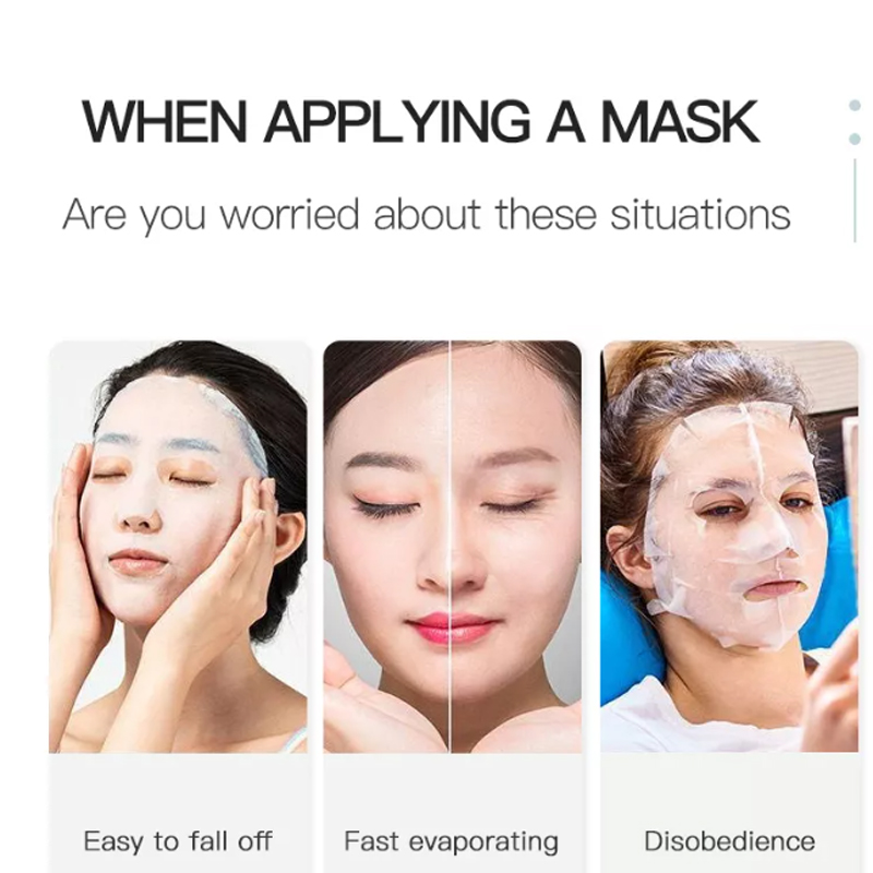 Cubierta de máscara de máscara de silicona reutilizable Máscara de piel de silicona Hidratante Hidratante Facial Silicona Máscara Anti-Evaporación Herramientas de cuidado facial
