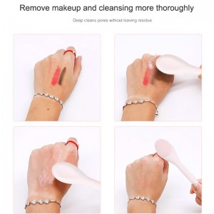 Silicone Mask aplicador de la máscara de la piel Cepillo para la piel de la piel Capacidad de limpieza facial Dual Spatula Spatula Spoon para maquillaje, base, crema, loción, humectante, gel, exfoliante, máscara de arcilla