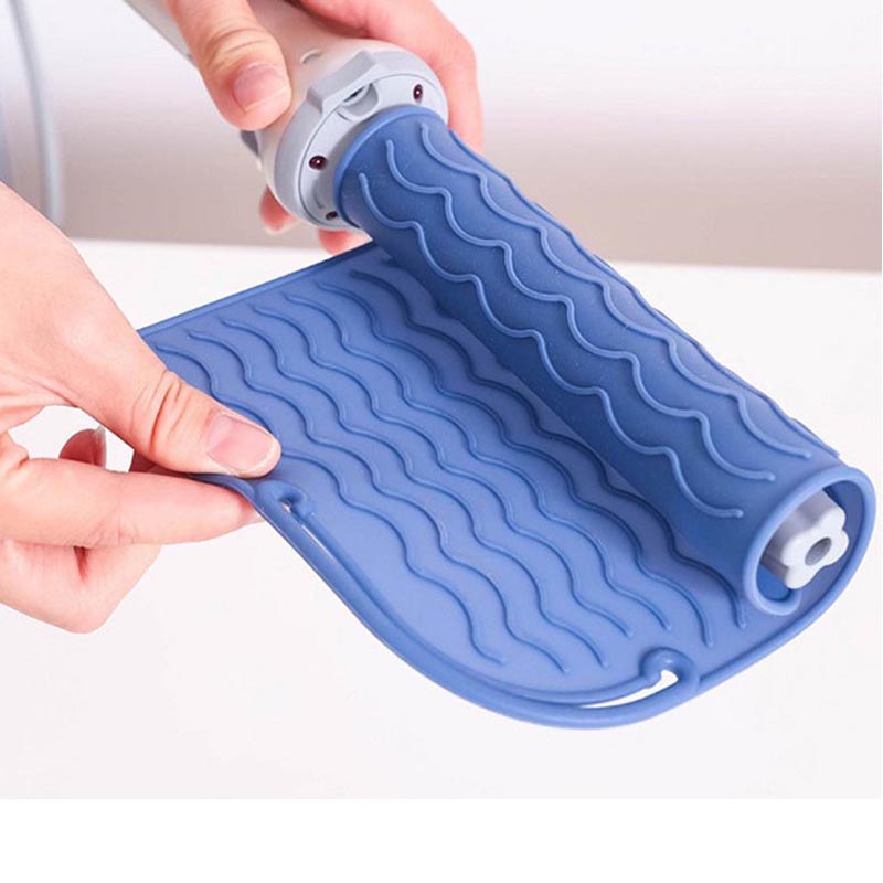 Almohadilla profesional de estación de forma resistente al calor de silicona, adecuada para todos los alisadores de pelo, rizadores de pelo, almohadillas de alisadores de pelo, planchas, utensilios para el cabello, secadores de pelo, peluqueros de herramientas de salón