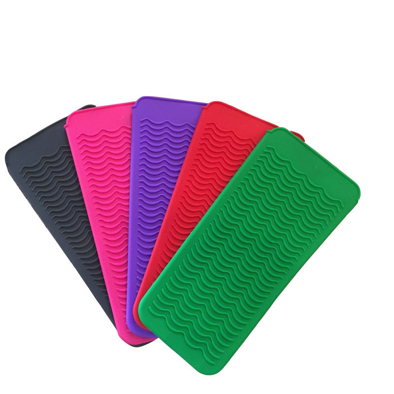Polla de alfombra de silicona resistente, tapa resistente al calor portátil Puga de viaje Rendición para el cabello Curler sin desliz