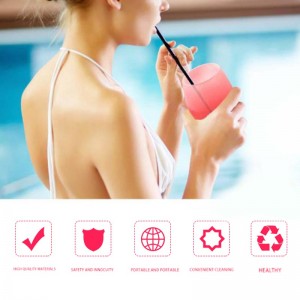 Casas de vino de silicona inquebrantables de 12 oz, copas reutilizables a prueba de vino Shatterport para fiestas, campamentos, playas y botes, copas de vino de silicona sin tallo, lúpulo hippie,