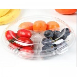 Tres-comartment Fresh-cut fruits Box Lid 205*122*58 mm HJ-160