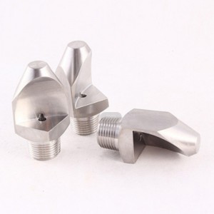 Boquilla de limpieza de agua de ventilador de ángulo estrecho de acero inoxidable