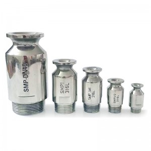 Serie SMP de acero inoxidable de acero inoxidable Boquilla de aerosol de cono completa de acero inoxidable, boquilla SMP