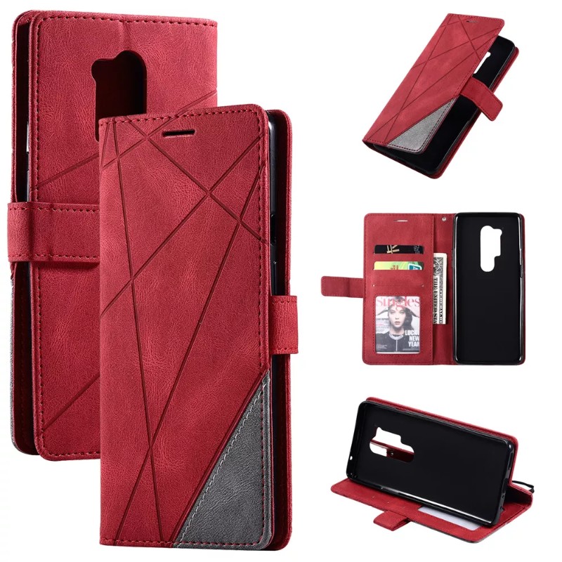 Adecuado para Apple iPhone14Pro Case de teléfono, empalme de moda Case de cuero de teléfono izquierdo y derecho del teléfono, caja de teléfono de la tarjeta de billetera de soporte, cambie la bolsa de la tarjeta de crédito Protective CA CA