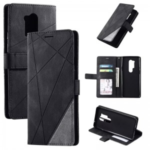 Adecuado para Apple iPhone14Pro Case de teléfono, empalme de moda Case de cuero de teléfono izquierdo y derecho del teléfono, caja de teléfono de la tarjeta de billetera de soporte, cambie la bolsa de la tarjeta de crédito Protectiv...