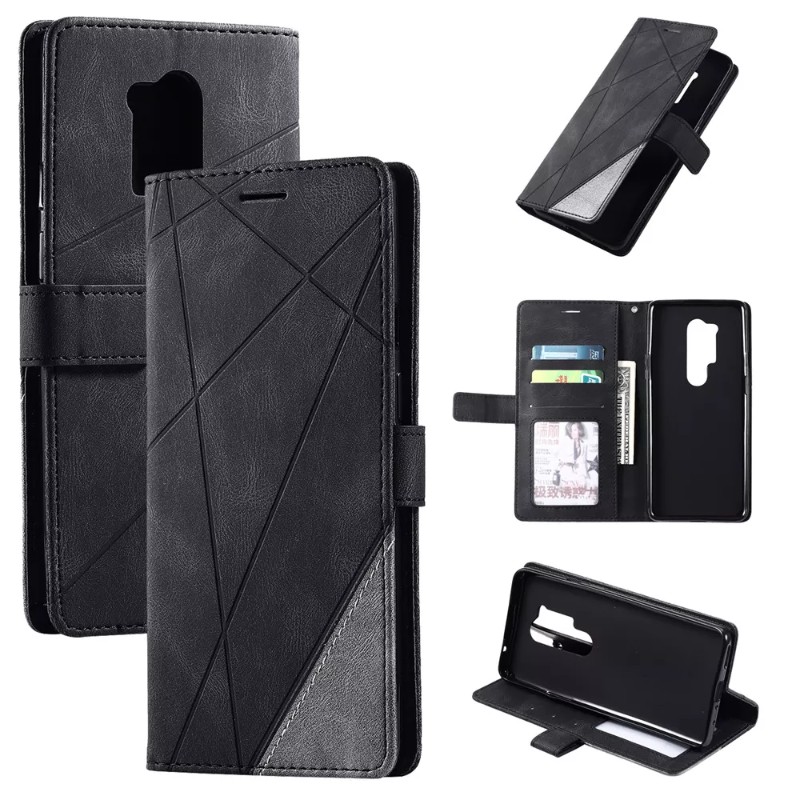 Adecuado para Apple iPhone14Pro Case de teléfono, empalme de moda Case de cuero de teléfono izquierdo y derecho del teléfono, caja de teléfono de la tarjeta de billetera de soporte, cambie la bolsa de la tarjeta de crédito Protective CA CA
