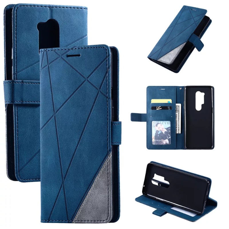 Adecuado para Apple iPhone14Pro Case de teléfono, empalme de moda Case de cuero de teléfono izquierdo y derecho del teléfono, caja de teléfono de la tarjeta de billetera de soporte, cambie la bolsa de la tarjeta de crédito Protective CA CA