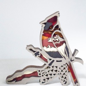 Joyas de animales y pájaros de madera 3D