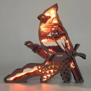 Joyas de animales y pájaros de madera 3D