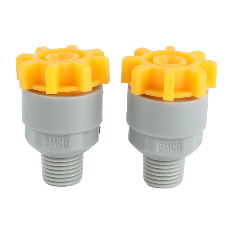 PP Plastic Release y Boquilla de rociado de desmontle Boja de chorro de Vee industrial con cono completo de rociado de patrón de ventilador plano
