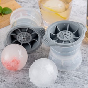 Grandes moldes de hielo esférico adecuados para whisky, cócteles, bebidas de hielo, reutilizables y fáciles de limpiar, sin BPA