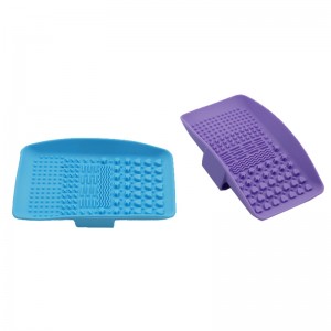 Alfombra de limpieza de cepillos de maquillaje de silicona, limpiador de cepillos de maquillaje, almohadilla de cepillo de maquillaje portátil, herramienta de lavado de cepillo cosmético