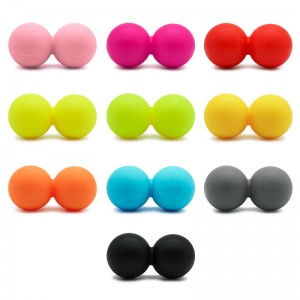 Bolas de lacrosse de masaje de silicona para músculos doloridos, hombros de bola de fascia de silicona, cuello, espalda, pie, cuerpo, tejido profundo, puntos de gatillo,nudos musculares, yoga y liberación miofascial