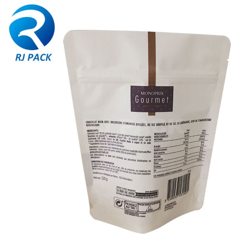 Impresión digital Kraft Doyypack con cremallera