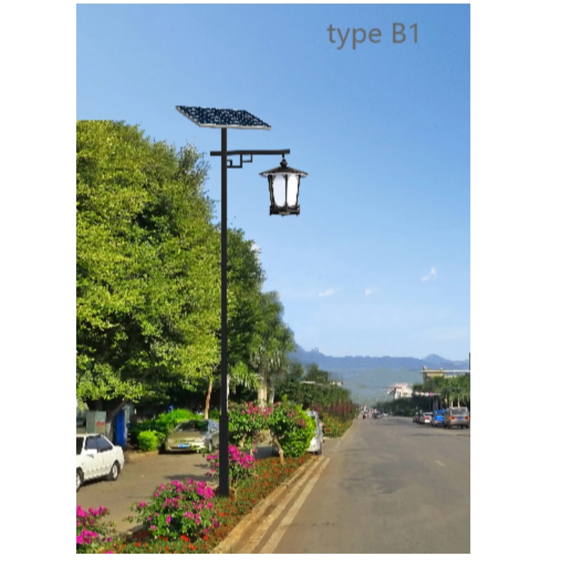 Luces de jardín de jardín led solar series tipo B