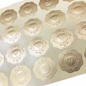 Etiquetas autoadhesivas de estampado caliente personalizado