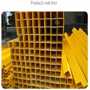 Tubo cuadrado pultroso FRP