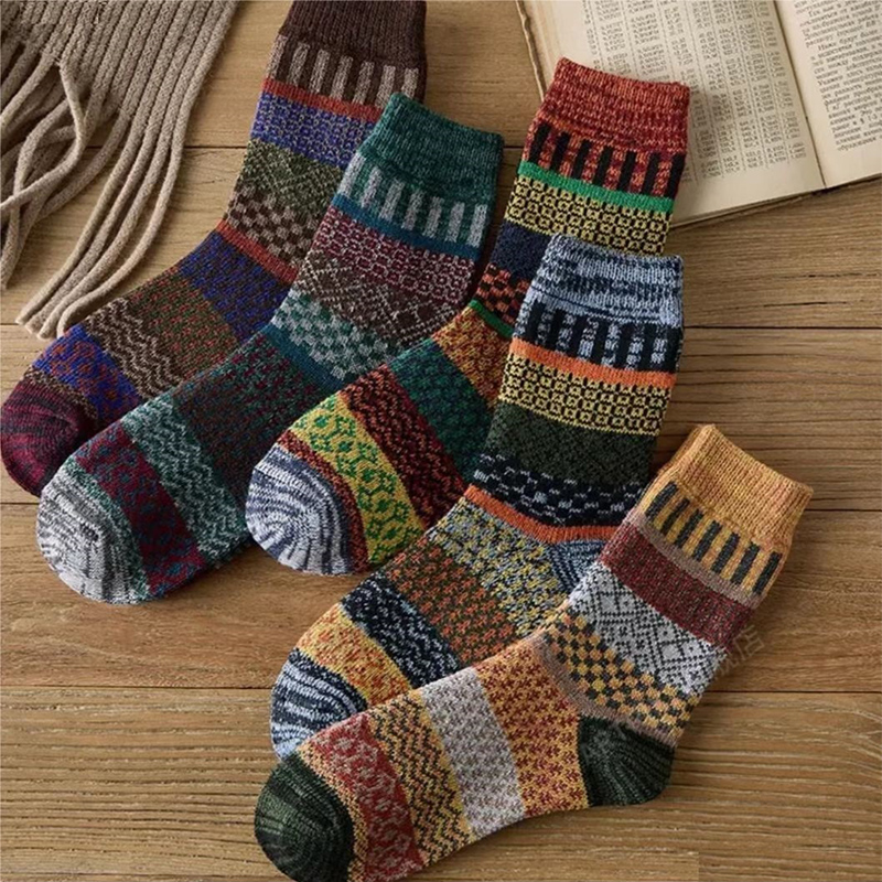 Calcetines de lana de invierno de unisex gruesos Campos de senderismo al aire libre Calcetines Merinos Calcetines de moda acrílico