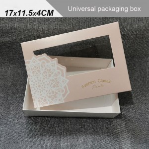 Caja de regalo de papel de ventana personalizada