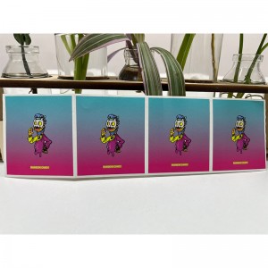 Pegatina helada de gradiente