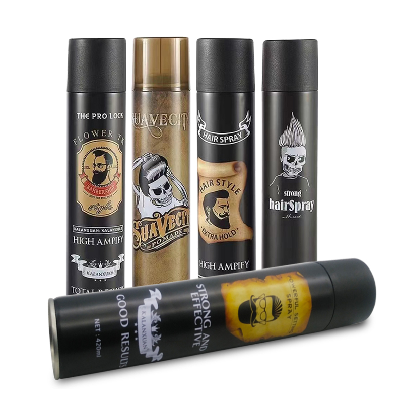 Aerosol de fábrica Strong Holding peinando cabello textura spray