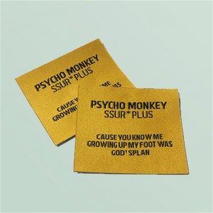 Marcas de etiqueta de ropa de color personalizado