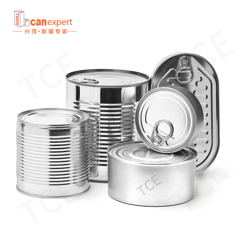 Venta al por mayor Custom Small Food Safe Great Metal Cats de lata vacío para envases de envasado de alimentos Canning con tapa