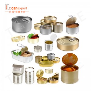 100 ml de té de metal vacío de grado alimento lata de aluminio redonda de aluminio personalizado con tapa de tornillo