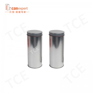 Latas de té redondas vacías cajas de hierro sellada de grado