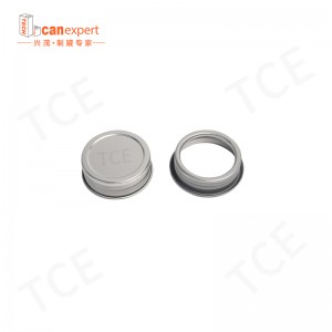 TCE- Factory Direct Metal puede tornillo de la boca 42 mm de diámetro 0.25 mm de espesor Tapa de tornillo