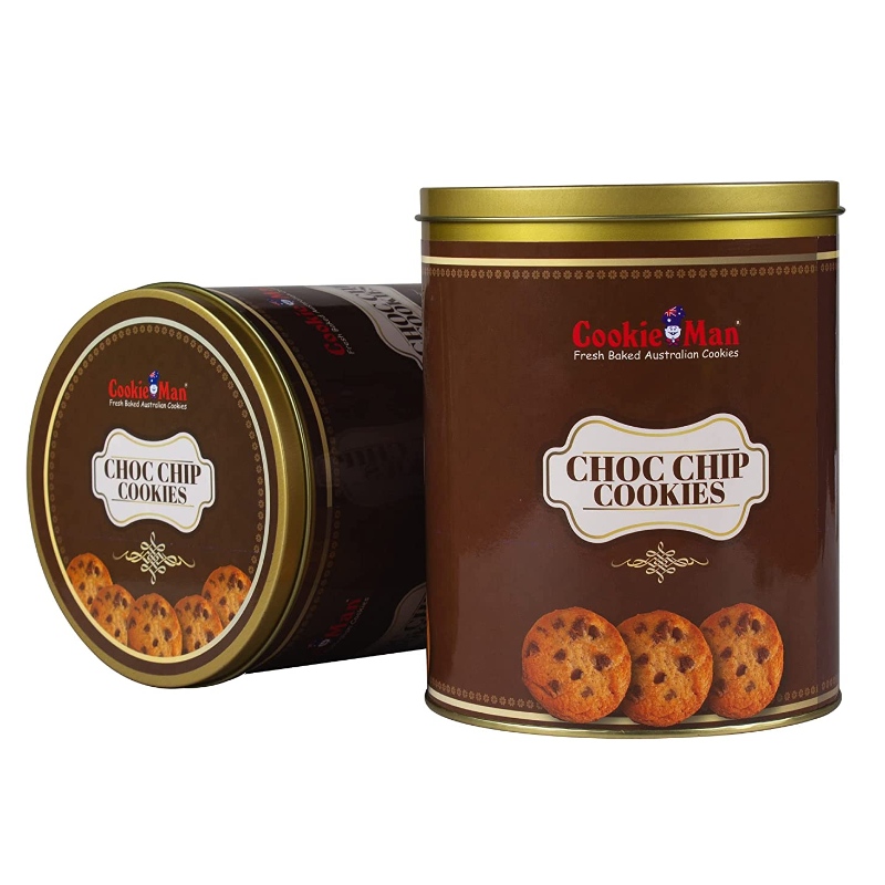 TCE- Producto de venta en caliente lata cilíndrica lata de alimentos galletas de metal de alta calidad puede