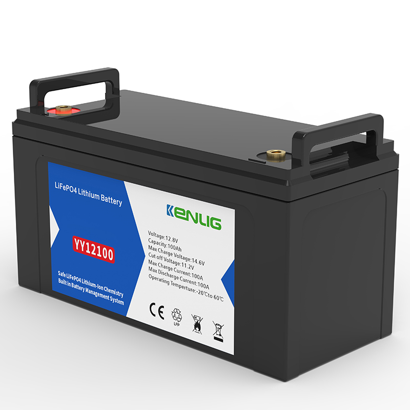 El paquete de plástico portátil kenlig 12.8v 100 / 120 / 150 / 200ah se utiliza en baterías de litio para sistemas de almacenamiento solar comerciales domésticos.