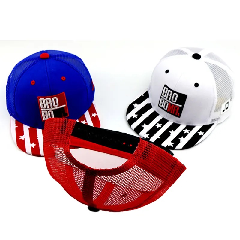 Bordado 3D personalizado Gorras Casquette de hip hop Capas deportivas Gat de béisbol NUEVA CAP VINTAGE ERA A Frame Mesh Snapback Cap