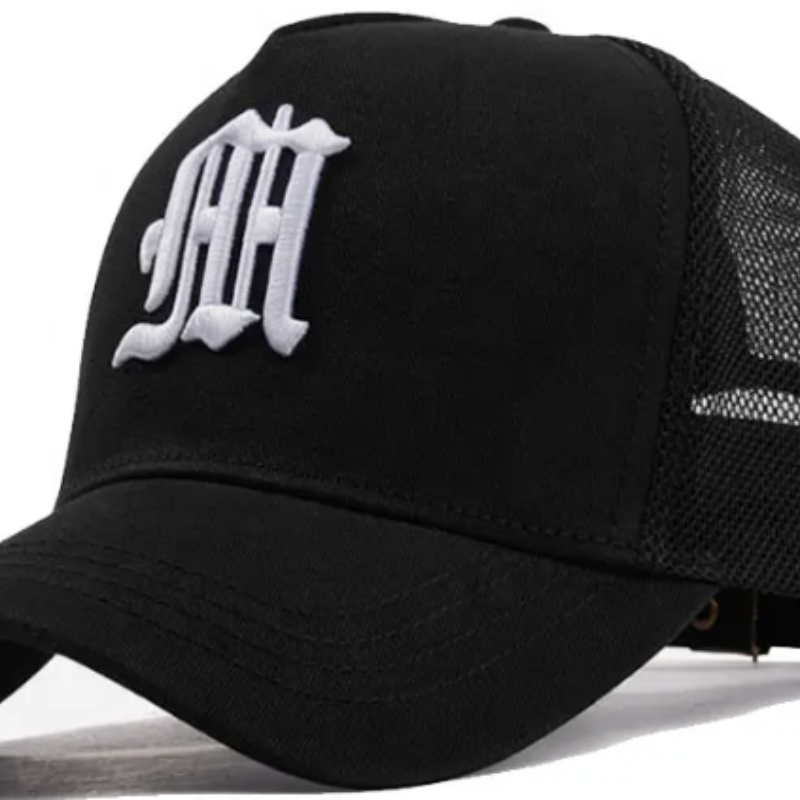 Personalizado su propio logotipo promocional Hombres de 5 paneles Mesh Snapback Camioner Cap Bordero Campo de béisbol Camión de béisbol Sombrero de camionero de béisbol