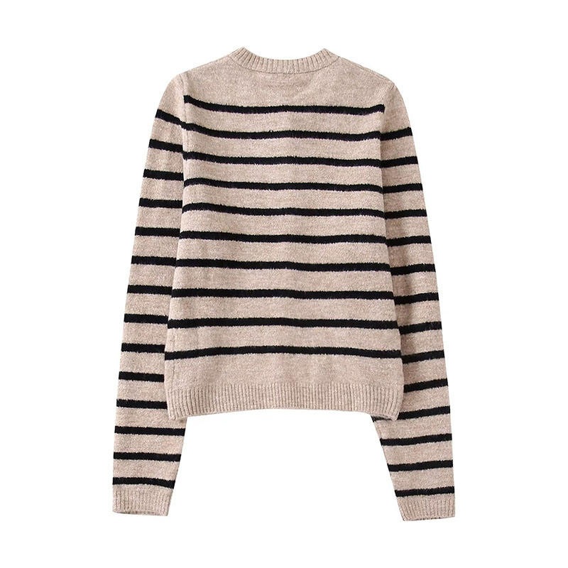 Autumn New Fashion Fashion Sweater Cardigan Cardigan Vintage Botón de manga larga Sweaters femeninos