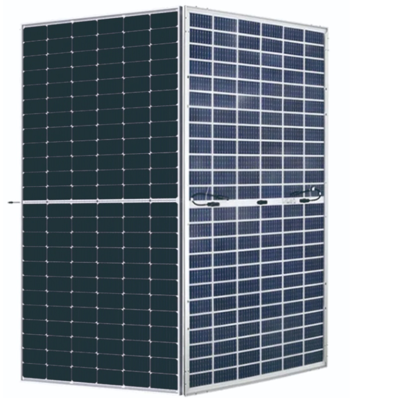 Buena calidad Precio agradable 385 vatios -610 vatios Paneles solares Sistema Ladios dobles Gafas dobles