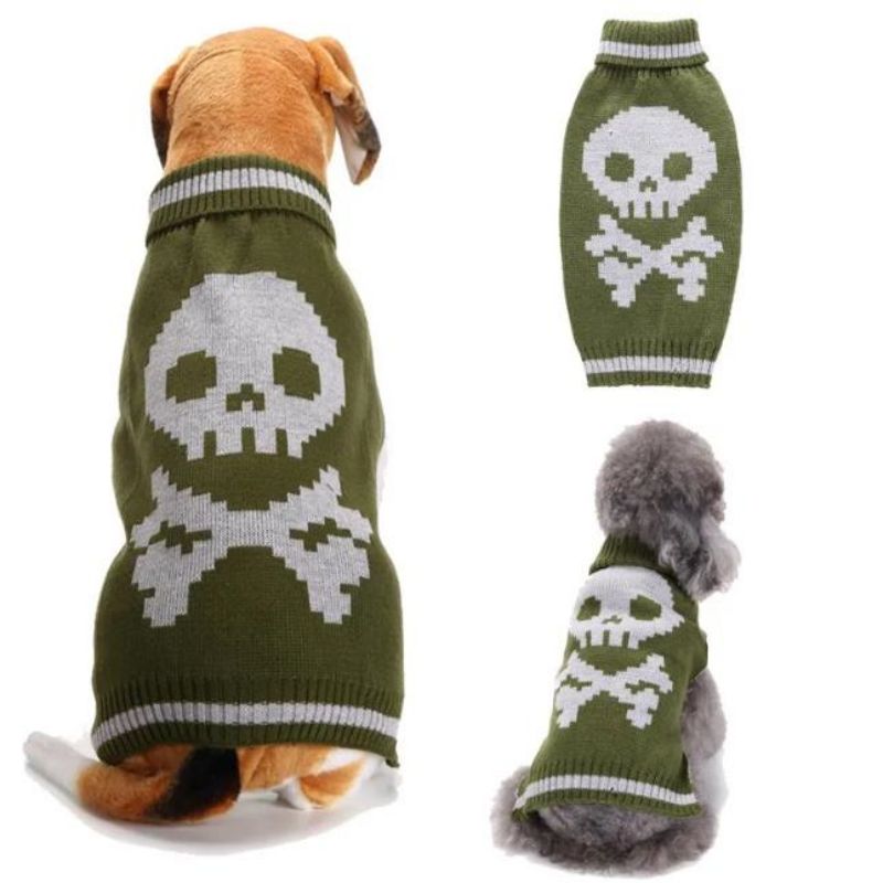 Halloween cálido ropa de vestir para mascotas suéter de perros para perros medianos grandes
