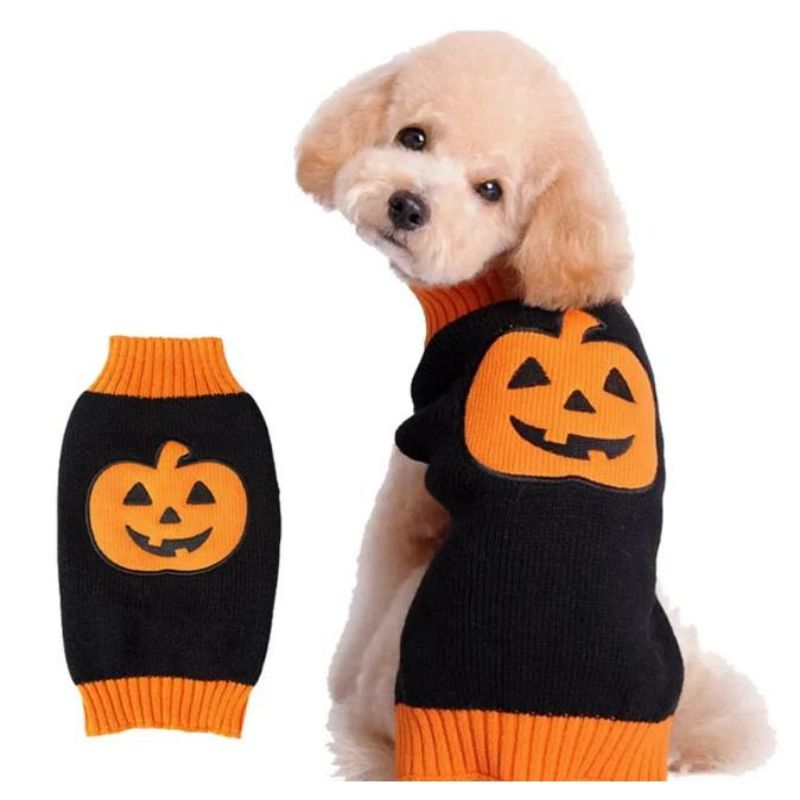 Halloween cálido ropa de vestir para mascotas suéter de perros para perros medianos grandes