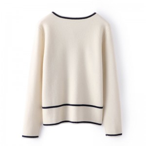 Manga larga para mujeres 100% Cardigan de cachemir Sweaters grues