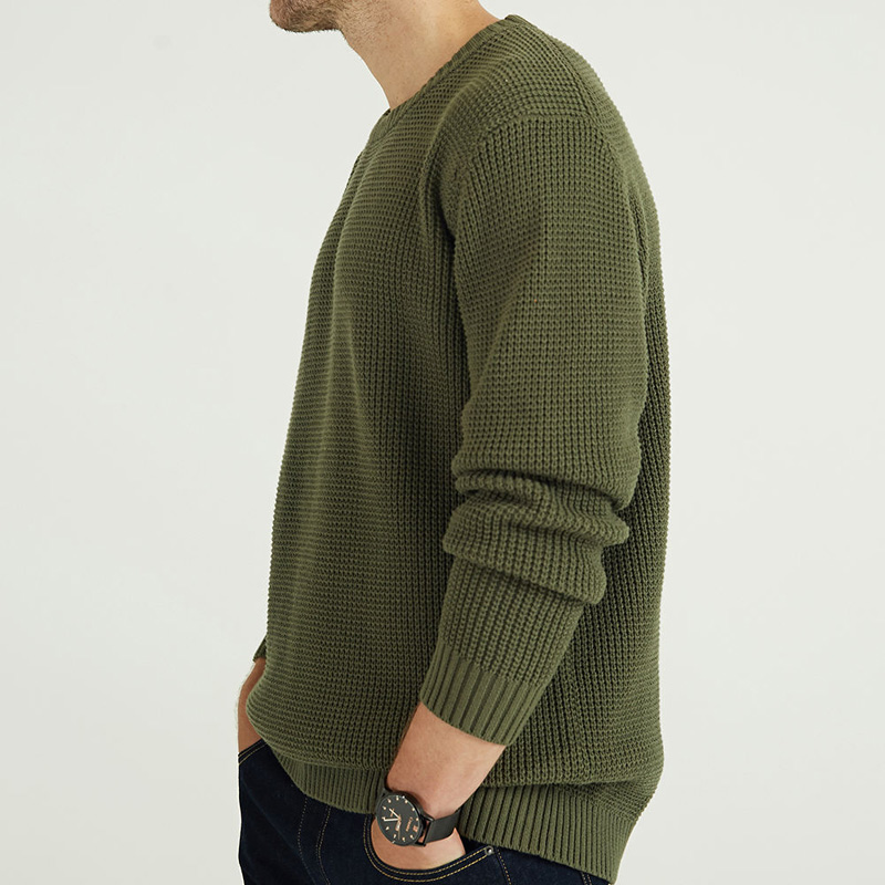 100% de algodón de invierno Custom Men \\ s Crew Neck Sweater Jopers de suéter