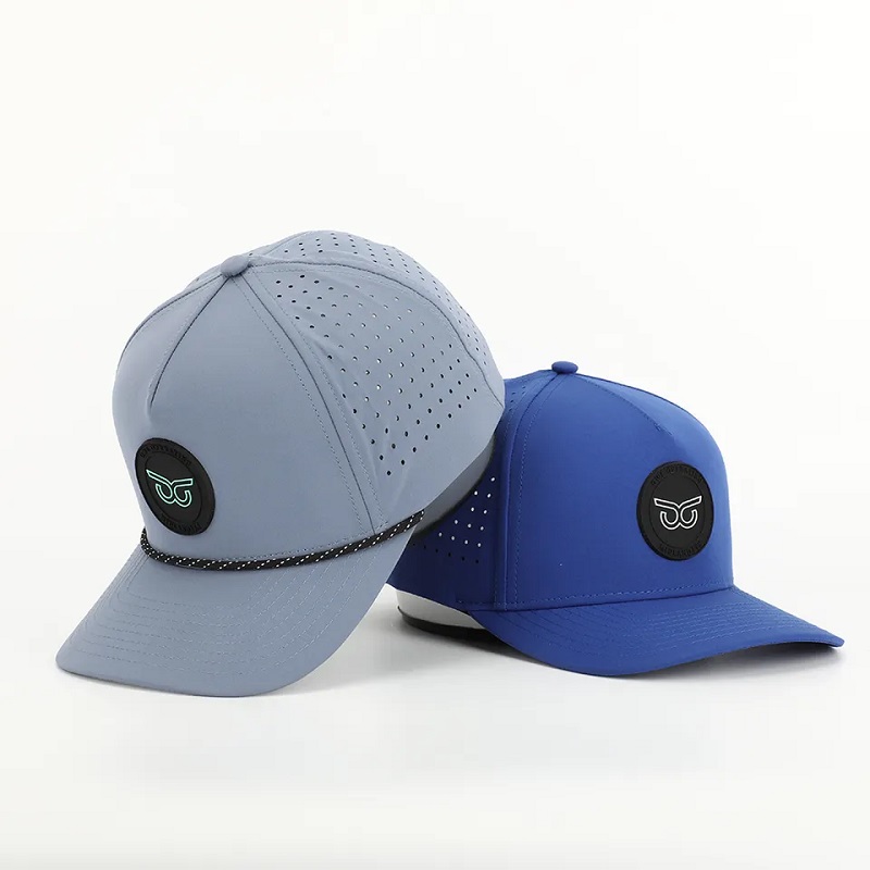 Nuevo gorro de golf de golf de poliéster impermeable a impermeabilización de PVC personalizado de moda, gorra de béisbol de cuerda de poliéster impermeabilizante de poliéster.